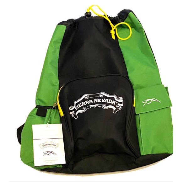Sierra Nevada Drawstring Disc Golf Bag with Backpack Straps - Picture 1 of 4